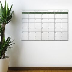 Manyetik Yapışkanlı Bir Aylık Program Planlayıcı Takvim 85x56 cm (4944)