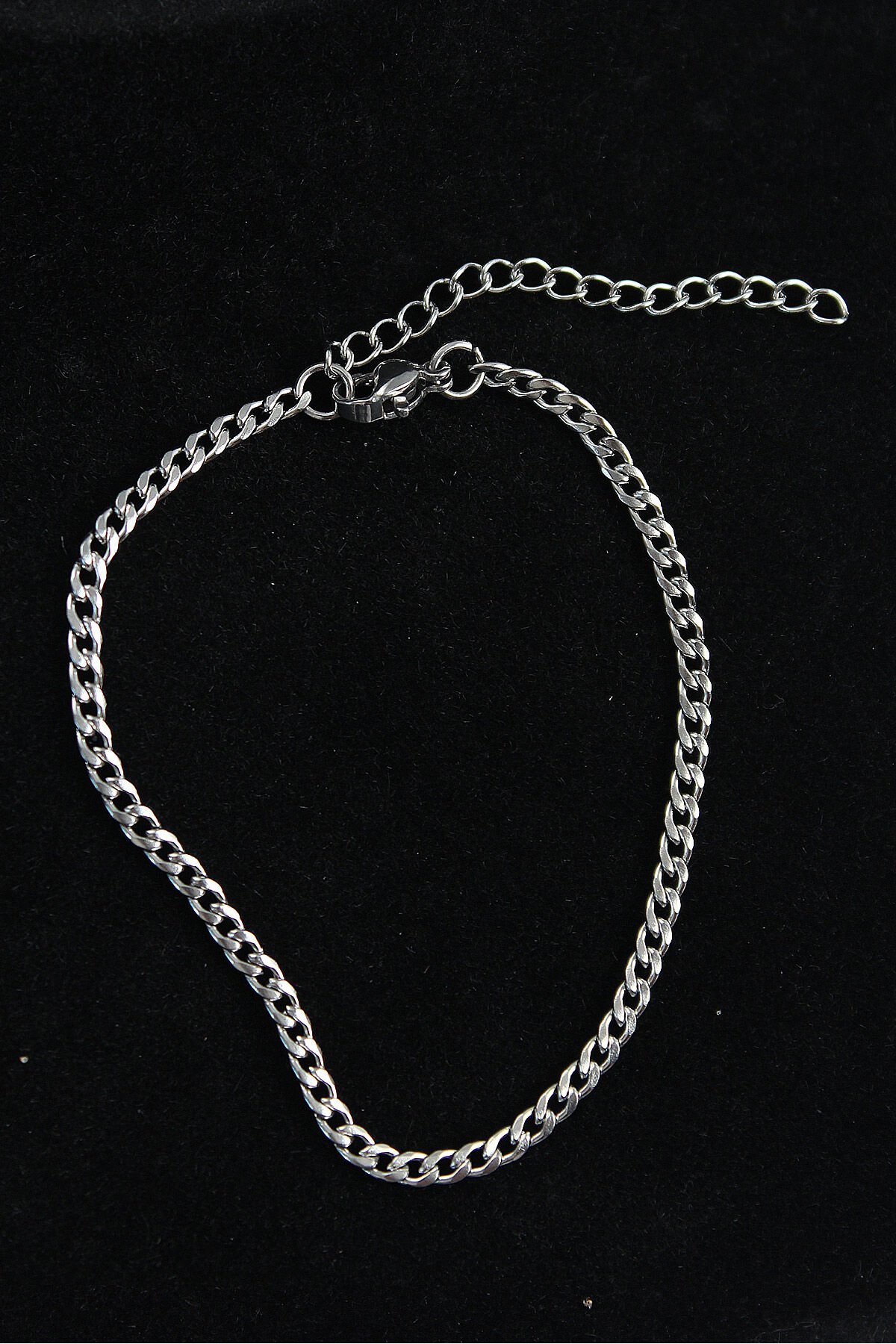 316L Çelik İnce Klasik Model Gümüş Renk Erkek Bileklik - TJ-EB3748