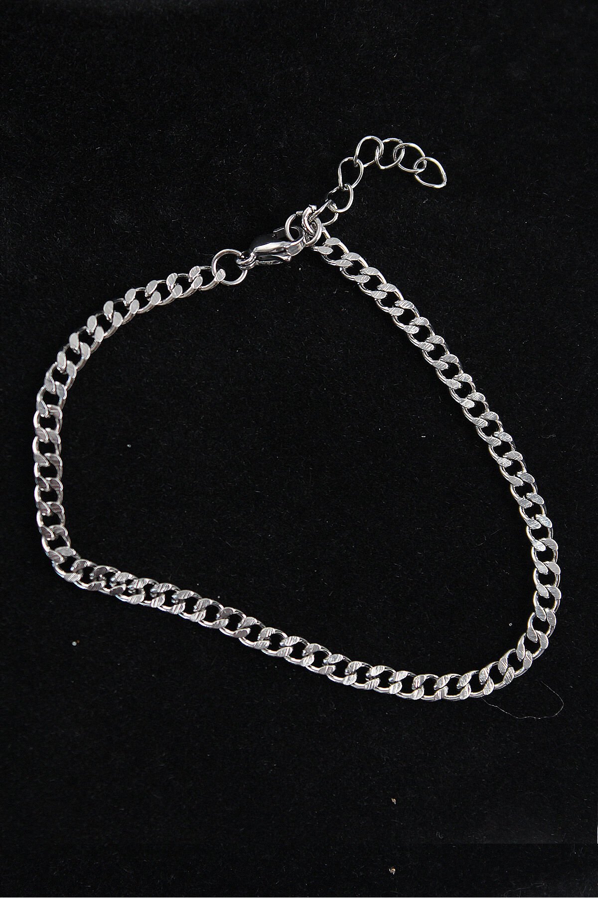 316L Çelik İnce Klasik Model Gümüş Renk Erkek Bileklik - TJ-EB3749