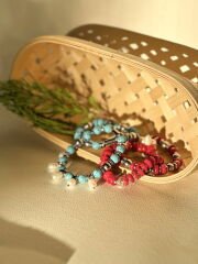 KORAL  LASTİKLİ  BİLEKLİK