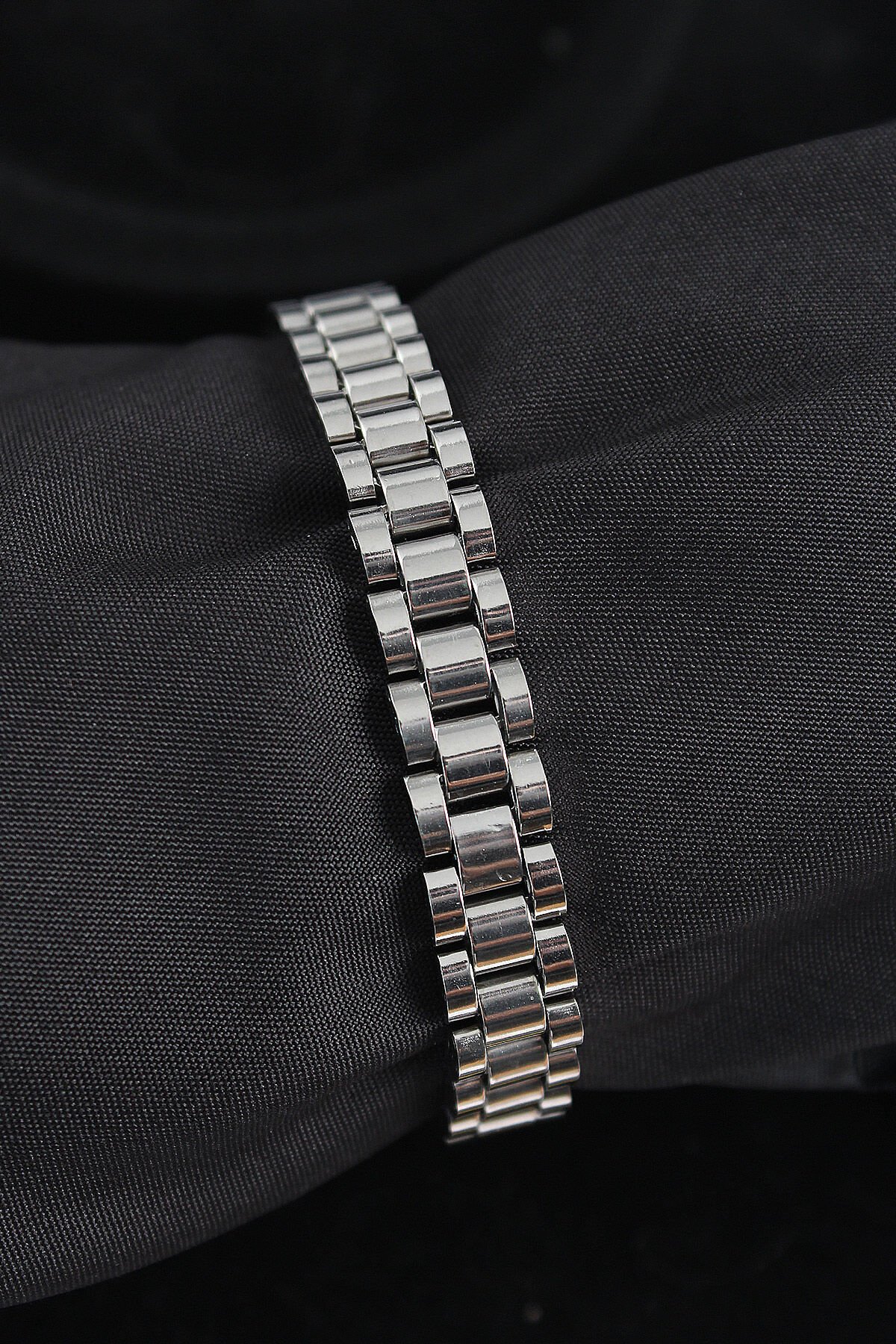 316L Çelik Kordon Model Gümüş Renk Erkek Bileklik - TJ-EB3752