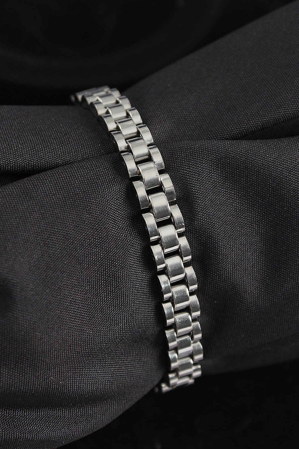 316L Çelik Kordon Model Gümüş Renk Erkek Bileklik - TJ-EB3753