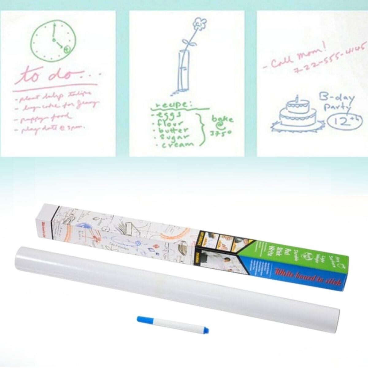 Silinebilir Kalemli Sticker  Duvara Yapışabilen Yazı Tahtası 60x200 cm (4944)