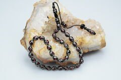 Oltu Taşı Beyzi Model Çeşmi Kırmızı İşleme Tespih