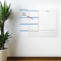 Haftalık Planlayıcı Manyetik Duvar Stickerı Takvim 70 cm x 56 cm (4944)