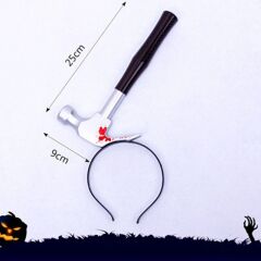 Kafaya Saplanmış Kahverengi Saplı Çekiç Şaka Tacı (4944)