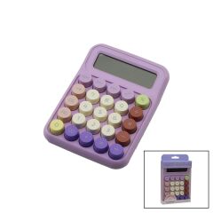 DAKTİLO TUŞ MODELİ  12 HANELİ HESAP MAKİNESİ MİX RENKLİ  PİLLİ  15.7 X 11.1 X 2.7CM   166GR (4944)