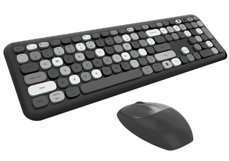 Mofii No666 Siyah Gri Klavye Mouse Set