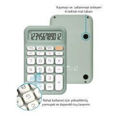 YEŞİL 12 HANELİ HESAP MAKİNESİ (4944)
