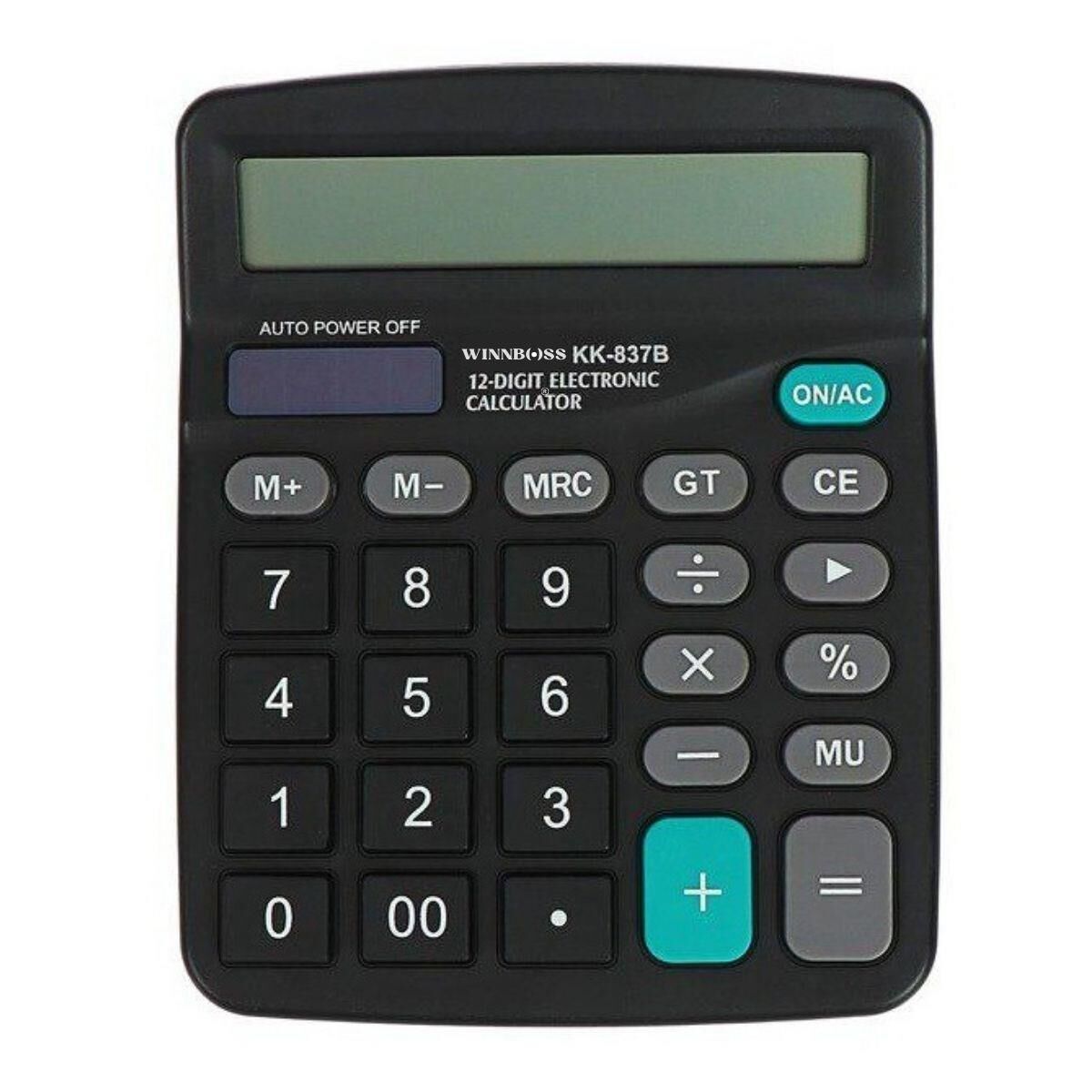 Standart Fonksiyonlu 12 Haneli Geniş LCD Ekran,Pill Masaüstü Hesap Makinesi (4944)