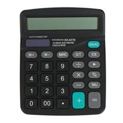 Standart Fonksiyonlu 12 Haneli Geniş LCD Ekran,Pill Masaüstü Hesap Makinesi (4944)
