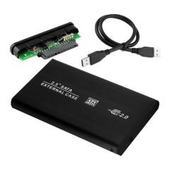 HARİCİ 2.5 USB 2.0 SATA HARDDISK KUTUSU SİYAH (4944)