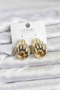 Pirinç Gold Renk Vintage Kadın Küpe - TJ-BKP11627