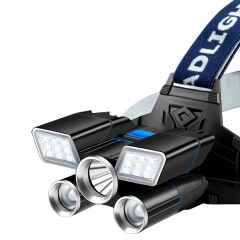 18+3 POWER LEDLİ SU GEÇİRMEZ ŞARJLI KAFA FENERİ (4944)