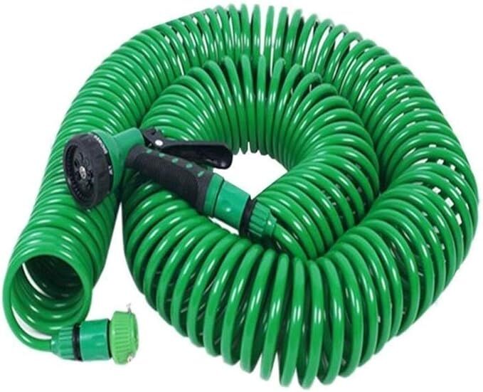 30 Metre Spiral Hortum + 4 Fonksiyonlu Özel Sulama Tabancası (4944)