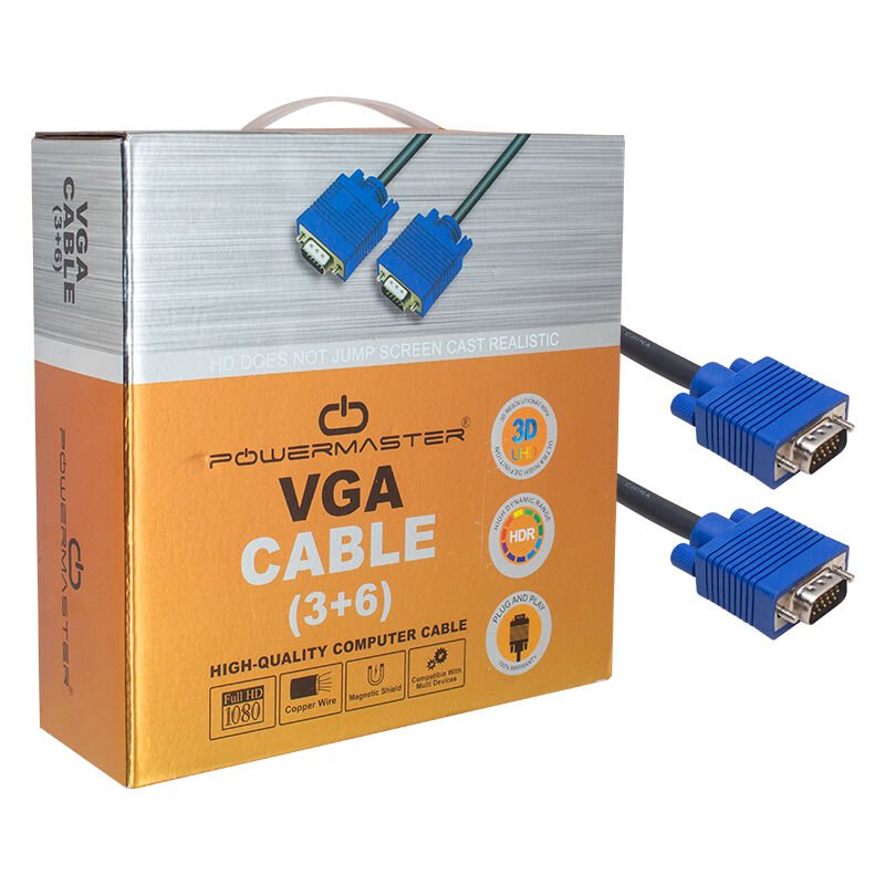 VGA KABLO 15 PİN 3+6 ERKEK/ERKEK 10M KUTULU (4944)