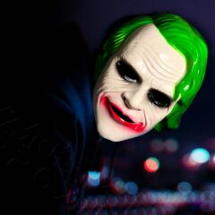 The Dark Knight Joker Maskesi Yeşil (4944)