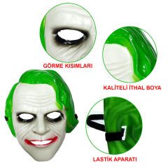 The Dark Knight Joker Maskesi Yeşil (4944)