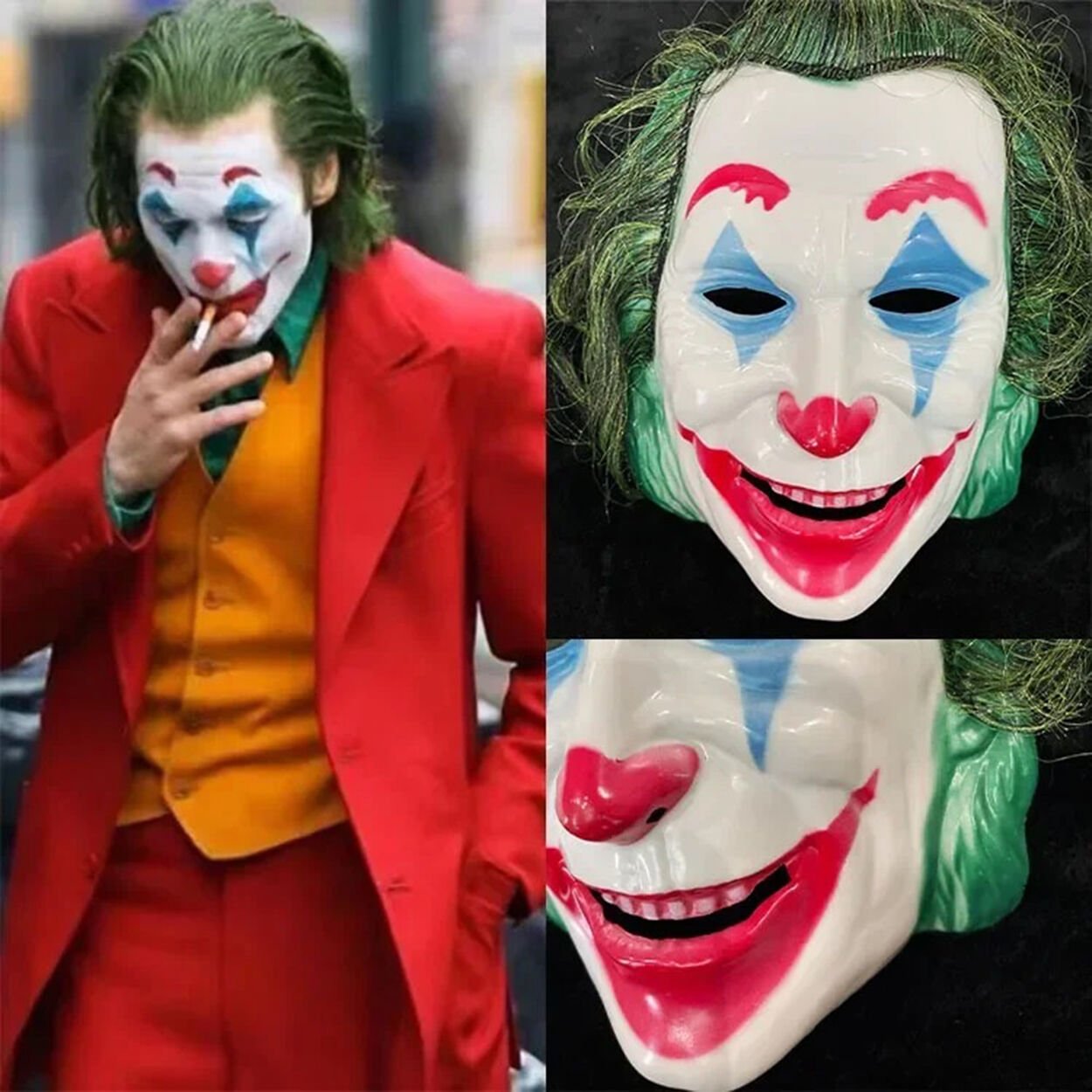 Joaquin Phoenix Joker Maskesi Yeşil Saçlı (4944)