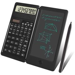 Silinebilir LCD Yazı Tabletli,Kalemli Katlanabilir Bilimsel Hesap Makinesi (4944)