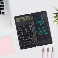 Silinebilir LCD Yazı Tabletli,Kalemli Katlanabilir Bilimsel Hesap Makinesi (4944)