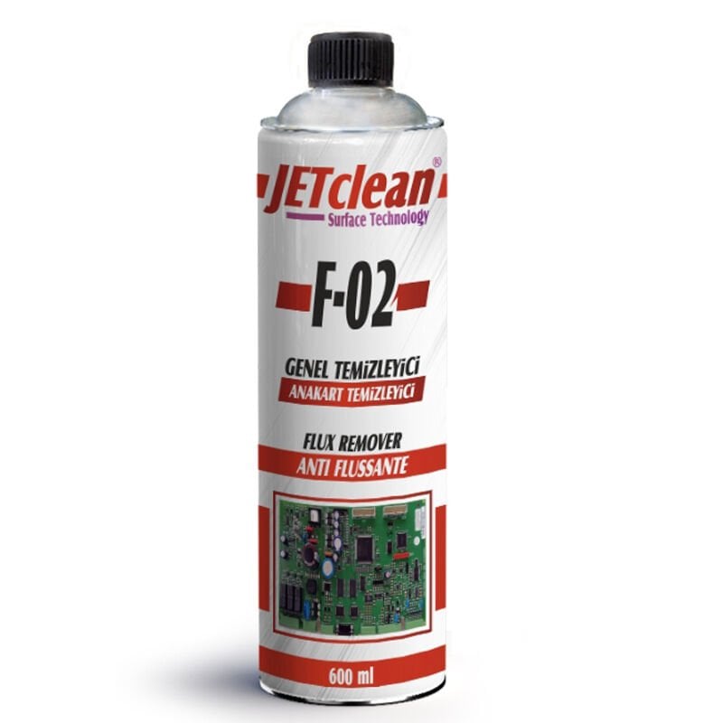 JETCLEAN F-02 600 ML FLUX ANAKART TEMİZLEME SPREY (4944)
