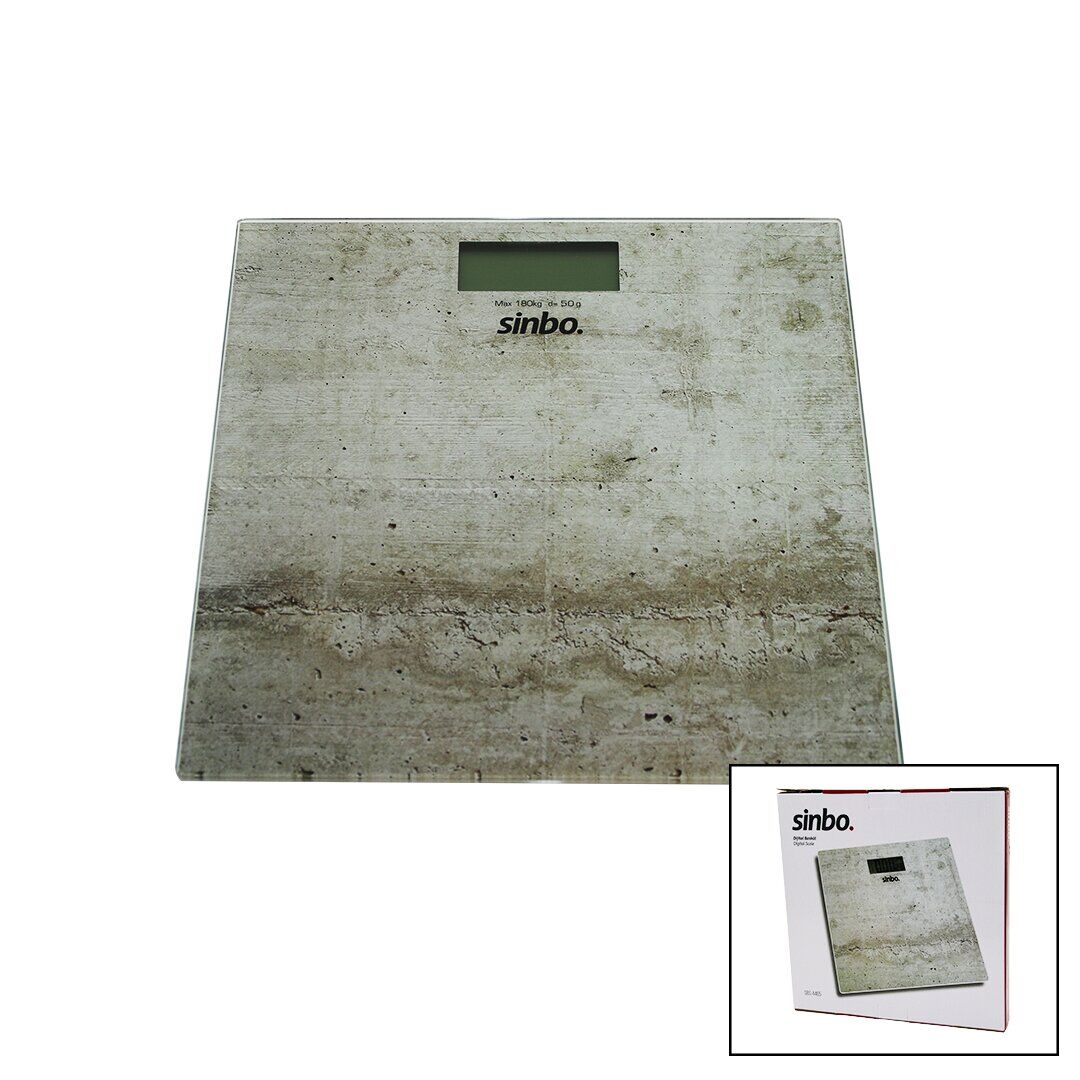 DİJİTAL - PİLLİ  CAM BANYO BASKÜLÜ  LCD EKRAN - SICAKLIK GÖSTERGELİ   180KG/50GR   28X28CM  SBS-4465 (4944)