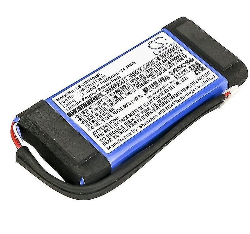 JBL Boombox uyumlu 7.4v 10.000 mah Soketli Batarya
