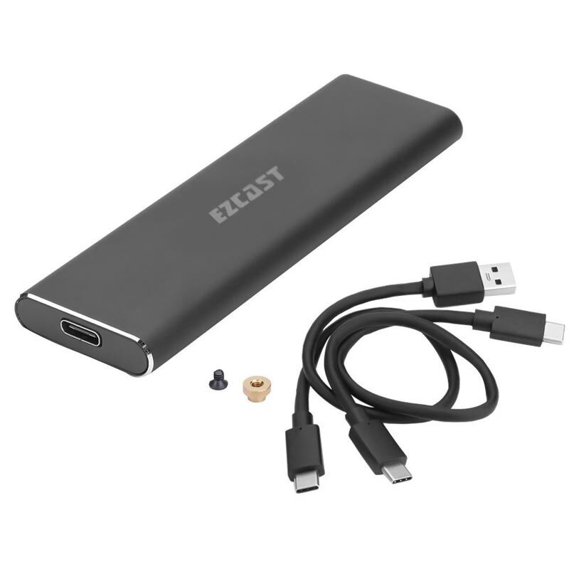 M.2 NVME SSD DESTEKLİ USB 3.1 TYPE-C SSD HARDDISK KUTUSU SABİT SÜRÜCÜ MUHAFAZASI (4944)