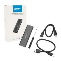 M.2 NVME SSD DESTEKLİ USB 3.1 TYPE-C SSD HARDDISK KUTUSU SABİT SÜRÜCÜ MUHAFAZASI (4944)