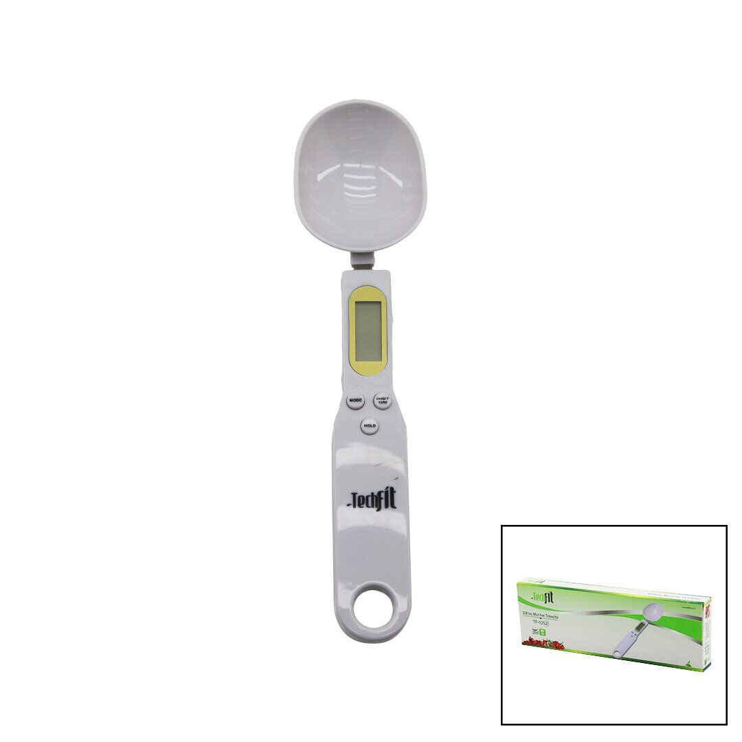 KAŞIKLI  DİJİTAL HASSAS MUTFAK TERAZİSİ 300GR / 0.1GR LCD EKRAN DARA FONKSİYONU PİLLİ=1-CR2032 TF-1252 (4944)