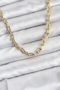 Gold Renk Pirinç Tifani Model Kadın Kolye - TJ-BKO10819