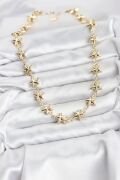 Yıldız Model Pirinç Gold Renk Kadın Kolye - TJ-BKO10823