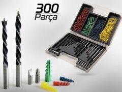 300 Parça Dübel ve Matkap Ucu Seti (4944)