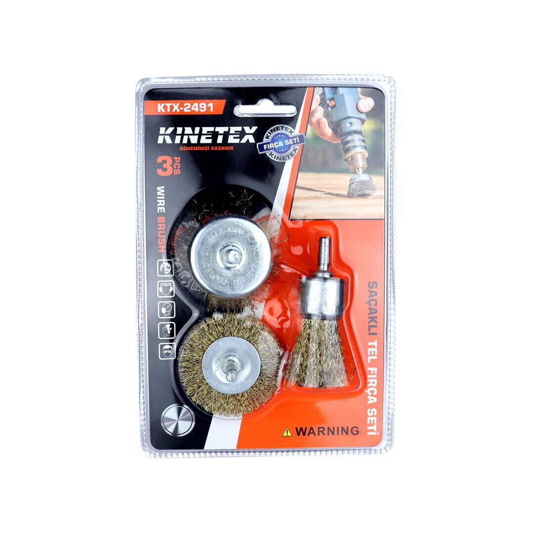3PCS  SAÇAKLI TEL FIRÇA SETİ (4944)