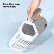 Kullanışlı Elekli Kedi Kum Küreği - Hijyenik Poşetli Tasarım