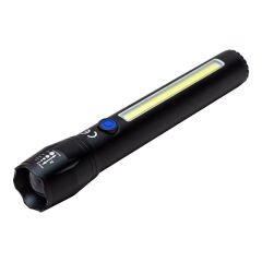 ŞARJ EDİLEBİLİR ZOOMLU COB LED EL FENERİ (4944)