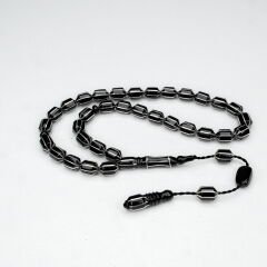 Oltu Taşı Traşlı Kesme Karpuz İşlemeli Tespih