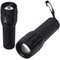 POWER LEDLİ PİLLİ ZOOMLU+FLASH ÖZELLİKLİ EL FENERİ (4944)