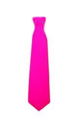Plastik Parti Kravatı Neon Pembe Renk 12 Adet