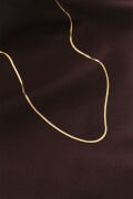 Çelik Gold Renk 60 cm İnce İtalyan Zincir Kolye - TJ-BKO6227