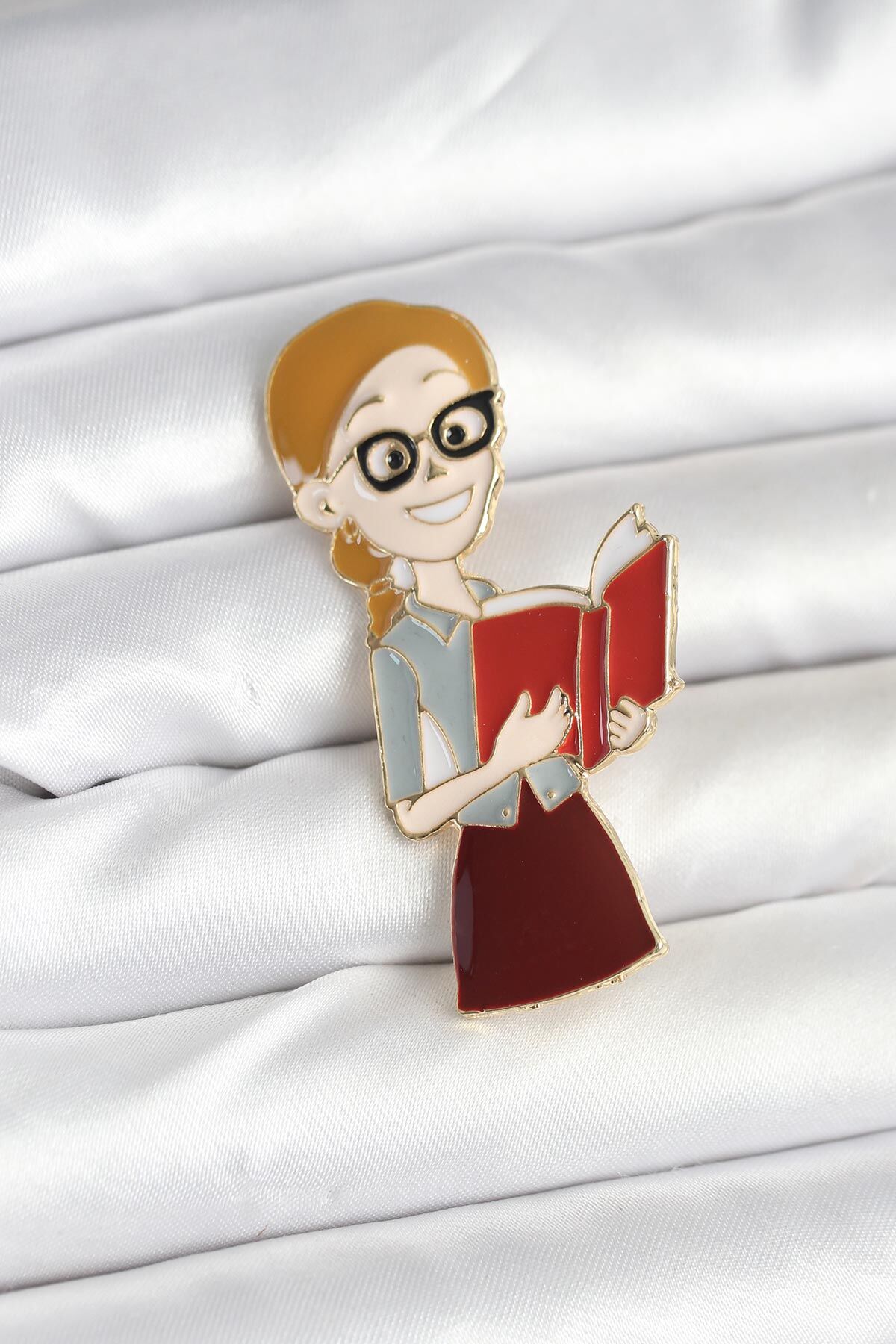 Öğretmen Figürlü Broş - TJ-BR463