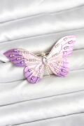Lila Renk Kelebek Model Broş - TJ-BR465