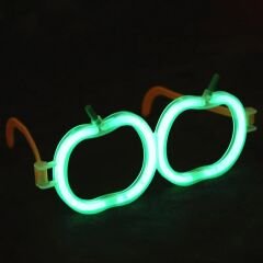Glow Stick Elma Gözlük - Glow Partisi Gözlüğü - Glow Stick Gözlük 12 Adet (4944)