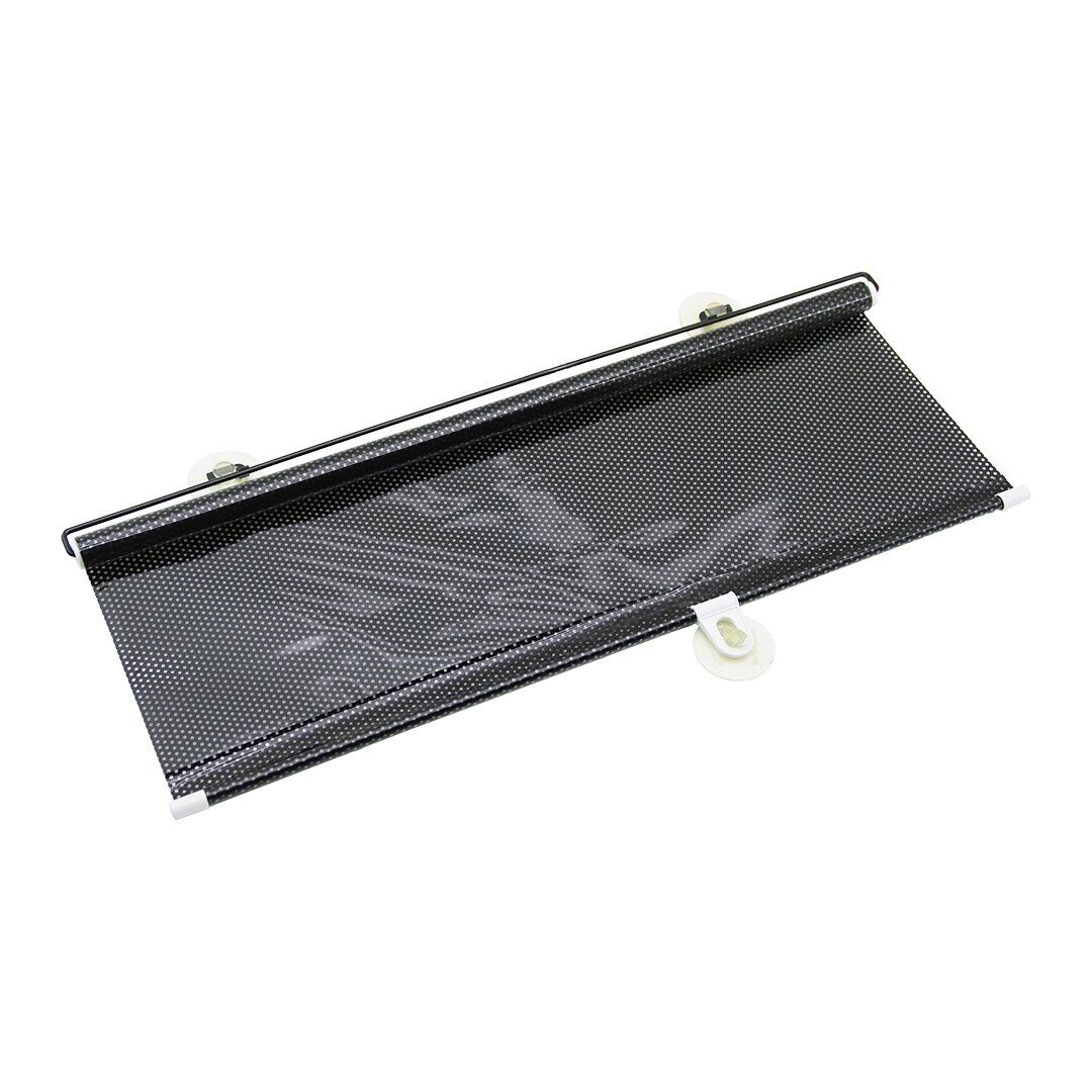 OTO-ARAÇ - EV - OFİS CAM PANELİ GÜNEŞLİK PVC PERDE MAKARALI AÇ-KAPA 58X125CM VANTUZLU MONTAJ (4944)