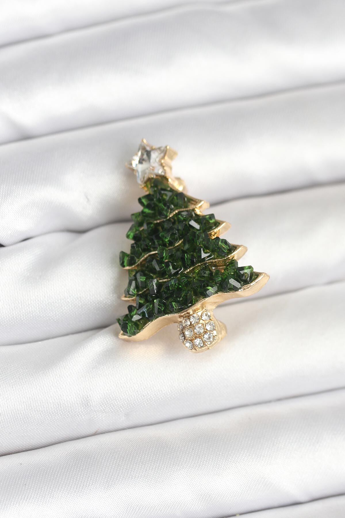 Çam Ağacı Model Yılbaşı Temalı Broş - TJ-BR476