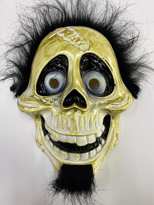 Siyah Peluş Saçlı Coco Hector Rivera Maskesi 25x23 cm (4944)