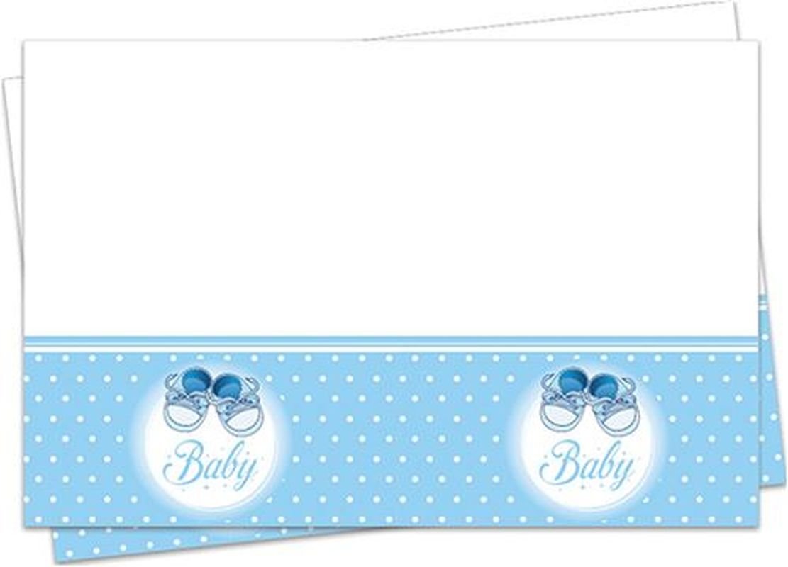 Mavi Patik Yeni Doğum Masa Örtüsü Erkek 120x180 cm