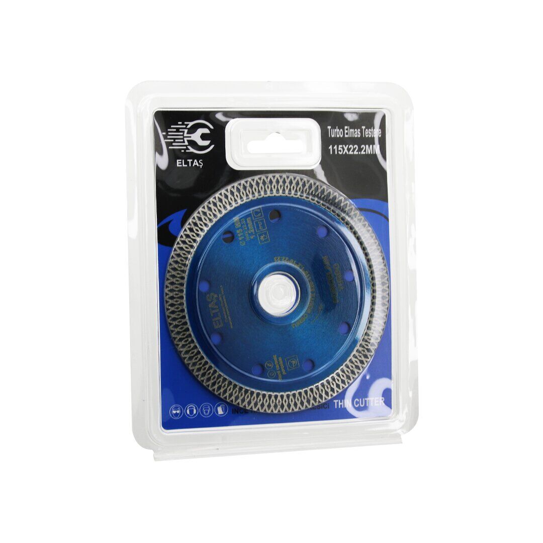 TURBO  ELMAS   MERMER  KESİCİ DİSK  115MMX22.2MM   İNCE HASSAS  TESTERE 1.2MM (4944)