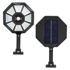 ZB-168A KUMANDALI 3 KADEMELİ 168 SMD LEDLİ SENSÖRLÜ BEYAZ SOLAR AYDINLATMA (4944)